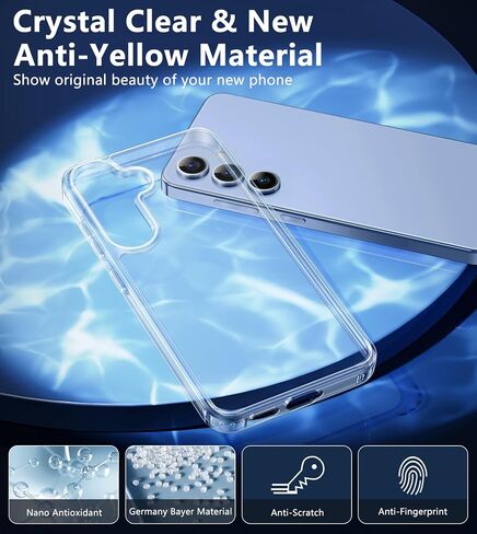 FNTCASE لهاتف Samsung-Galaxy Z-Fold-7 حافظة مغناطيسية: غطاء هاتف محمول شفاف غير لامع من الدرجة العسكرية للحماية من السقوط - حافظات نحيفة متينة مقاومة للصدمات (أسود 8.0 بوصة) in Saudi Arabia