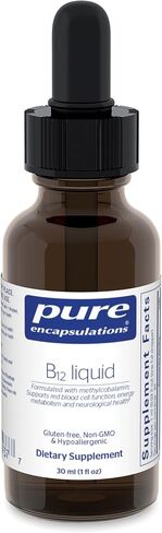 Pure Encapsulations B12 Liquid | 1,000 mcg Vitamin B12 (Methylcobalamin) Supplement to Support Nerves, Immune Health, Energy, and Cognitive Function* | 1 fl. oz. in Saudi Arabia