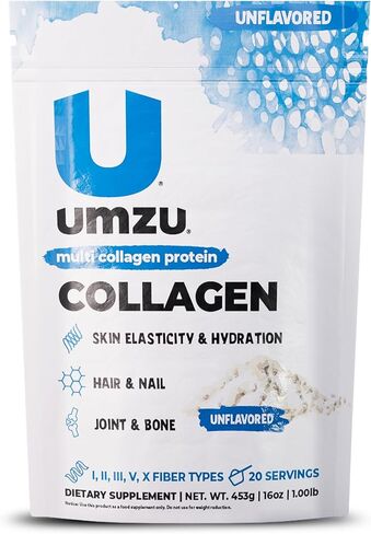 UMZU zuCollagen Protein - Multi Collagen Protein, Support Skin, Hair, Joints, and Muscle Recovery - Unflavored, 80 Calories, 20 Grams Protein - 1 Scoop Per Serving (20 Servings) in Saudi Arabia