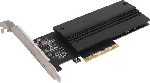 SUNGOOYUE M.2 NVMe to PCIE 4.0 X8 Adapter Card with Full Metal Heatsink, Independent LED Indicator Design, Advanced NVMe to PCIE Expansion Card for 2280 2260 2242 2230, for PC Enthusiasts in Saudi Arabia