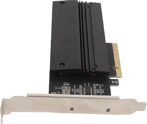 SUNGOOYUE M.2 NVMe to PCIE 4.0 X8 Adapter Card with Full Metal Heatsink, Independent LED Indicator Design, Advanced NVMe to PCIE Expansion Card for 2280 2260 2242 2230, for PC Enthusiasts in Saudi Arabia