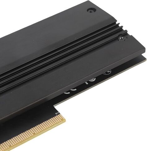 SUNGOOYUE M.2 NVMe to PCIE 4.0 X8 Adapter Card with Full Metal Heatsink, Independent LED Indicator Design, Advanced NVMe to PCIE Expansion Card for 2280 2260 2242 2230, for PC Enthusiasts in Saudi Arabia