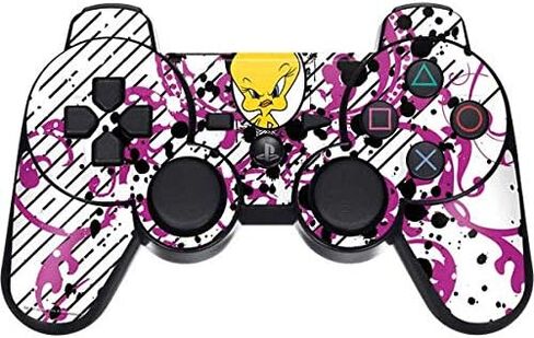 Skinit Decal Gaming Skin for PS3 Dual Shock Wireless Controller - Officially Licensed Warner Bros Tweety Bird with Attitude Design in Saudi Arabia