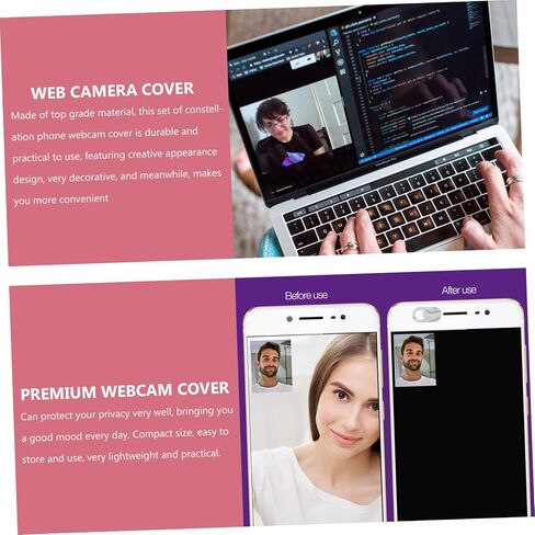 6pcs Notebook Cover Webcam Slider Privacy Stickers for Phone Laptop Decorative Cover Slide in Saudi Arabia