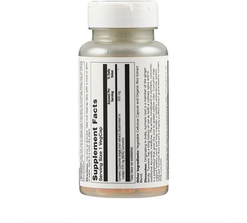 SOLARAY Turmeric Root Extract 600mg | One Daily | Healthy Joints, Cardiovascular System Support | Guaranteed Potency | 60 VegCaps in Saudi Arabia