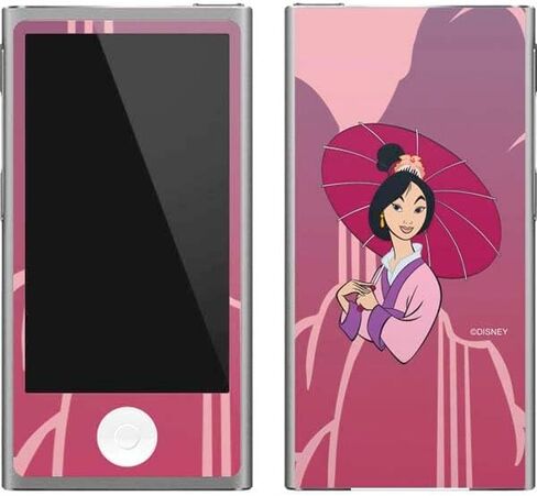 Skinit Decal MP3 Player Skin Compatible with iPod Nano (7th Gen&2012) - Officially Licensed Disney Mulan with Umbrella Design in Saudi Arabia