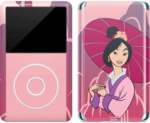Skinit Decal MP3 Player Skin Compatible with iPod Classic (6th Gen) 80GB - Officially Licensed Disney Mulan with Umbrella Design in Saudi Arabia