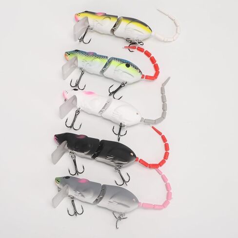 Multi-Segmented Soft Plastic Fishing Lure - 85mm/15.5g, Ideal for Catching Trout and Other Species,Suitable Various Fishes. in Saudi Arabia