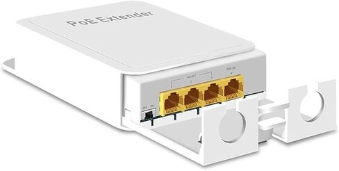 4-Port Waterproof POE Extender/Repeater 100/1000Mbps Outdoor Network IP55 VLAN 44-57V(100Mbps) in Saudi Arabia