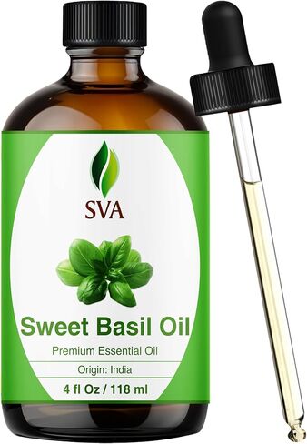 SVA Organics 100% Natural Lavender Essential Oil – Therapeutic Grade Aromatic Oil, 4 Fl Oz with Dropper | Natural Aromatherapy Oils in Kuwait