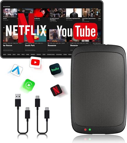 Magic Box 3.0 Support YouTube/Netflix, 2025 Upgraded 4 in 1 Wireless CarPlay Adapter, Smart Netflix carplay Adapter Ai Box, Car Video Box in Saudi Arabia
