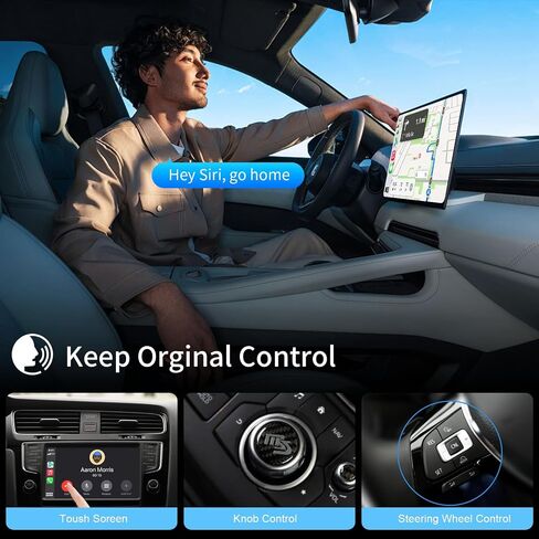 Magic Box 3.0 Support YouTube/Netflix, 2025 Upgraded 4 in 1 Wireless CarPlay Adapter, Smart Netflix carplay Adapter Ai Box, Car Video Box in Saudi Arabia