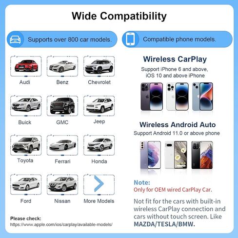 Magic Box 3.0 Support YouTube/Netflix, 2025 Upgraded 4 in 1 Wireless CarPlay Adapter, Smart Netflix carplay Adapter Ai Box, Car Video Box in Saudi Arabia