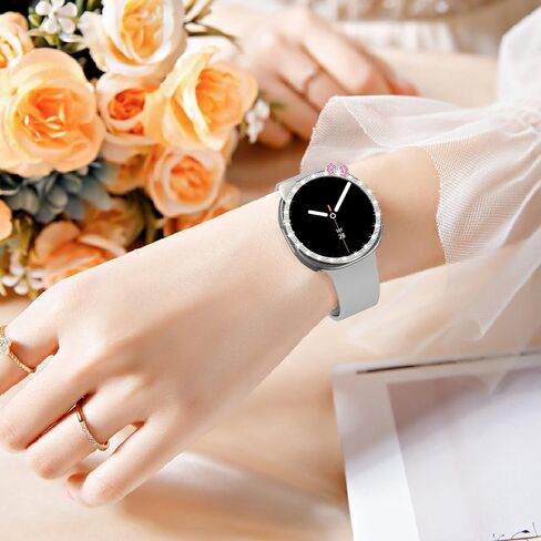 Bling Case for Samsung Galaxy Watch 8 Screen Protector 40mm 44mm for Women,Hard PC Cover Protective Film Full Protection Bumper for Samsung Galaxy Watch 8 Case 40 44 mm in Saudi Arabia