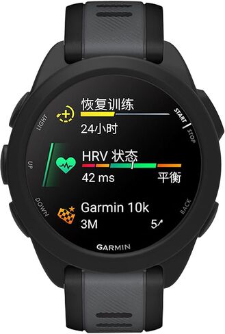 حافظة FitTurn مكونة من قطعتين لساعة Garmin Forerunner 165، حافظة بديلة من السيليكون بأكمام نحيفة، غطاء حماية من السيليكون المضاد للخدش لملحقات Forerunner 165 (أبيض، أسود) in Kuwait