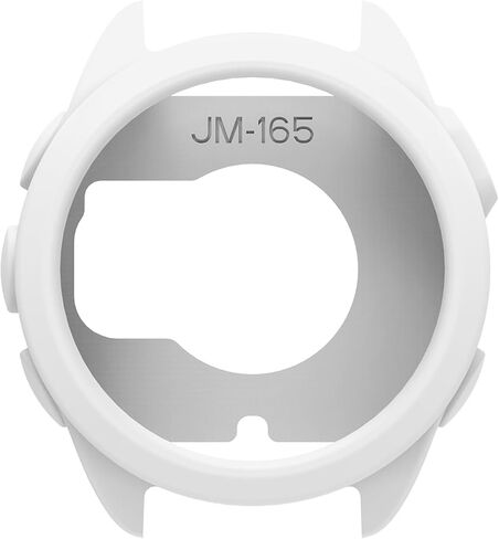 حافظة FitTurn مكونة من قطعتين لساعة Garmin Forerunner 165، حافظة بديلة من السيليكون بأكمام نحيفة، غطاء حماية من السيليكون المضاد للخدش لملحقات Forerunner 165 (أبيض، أسود) in Saudi Arabia