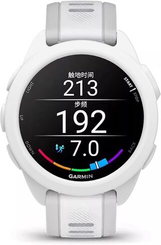 حافظة FitTurn مكونة من قطعتين لساعة Garmin Forerunner 165، حافظة بديلة من السيليكون بأكمام نحيفة، غطاء حماية من السيليكون المضاد للخدش لملحقات Forerunner 165 (أبيض، أسود) in Kuwait