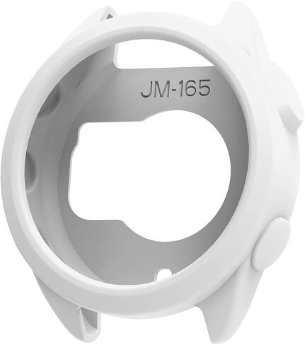حافظة FitTurn مكونة من قطعتين لساعة Garmin Forerunner 165، حافظة بديلة من السيليكون بأكمام نحيفة، غطاء حماية من السيليكون المضاد للخدش لملحقات Forerunner 165 (أبيض، أسود) in Kuwait
