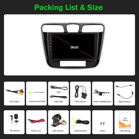 [4+64G] ستيريو سيارة Android 13 مع Apple Carplay اللاسلكي وAndroid Auto لـ Chrysler 200 200C 2011-2014 9 بوصة ترقية راديو تعمل باللمس مع كاميرا AHD، ملاحة GPS، SWC، WiFi، FM، بلوتوث in Saudi Arabia