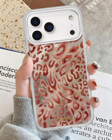 SCORPIFY for iPhone 17 Pro Case [Compatible with MagSafe] with Colorful Pearl Iridescent Design, Cute Clear Magnetic Phone Cover for Women Girls and Men, Bumper with Mother of Pearl Shell Pattern in Saudi Arabia