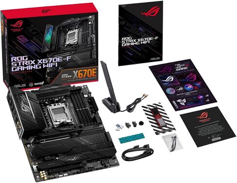 ASUS ROG STRIX X670E-F GAMING WIFI AMD X670 مقبس AM5 ATX in Saudi Arabia