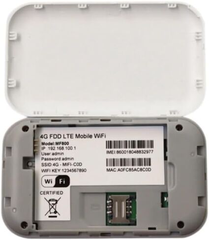 نقطة اتصال متنقلة، راوتر سفر محمول بسرعة 150 ميجابت في الثانية، جهاز نقطة اتصال لبطاقة SIM عالية السرعة 4G، مناسب للسفر والتخييم والعمل عن بعد in Kuwait