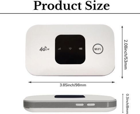 نقطة اتصال متنقلة، راوتر سفر محمول بسرعة 150 ميجابت في الثانية، جهاز نقطة اتصال لبطاقة SIM عالية السرعة 4G، مناسب للسفر والتخييم والعمل عن بعد in Kuwait
