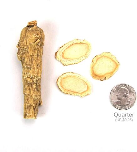 Hsu's Ginseng SKU 0126-4 | Mixed Large-Medium Slices | Cultivated American Ginseng from Marathon County, Wisconsin USA | 许氏花旗参 | 4oz Box, 西洋参, B01MSDEECQ in Kuwait