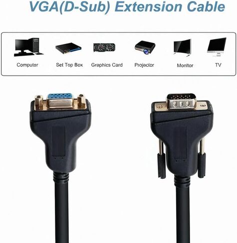 VGA Extension Cable, VGA Male to Female Cable,1.8 Meter/6 Feet in Saudi Arabia