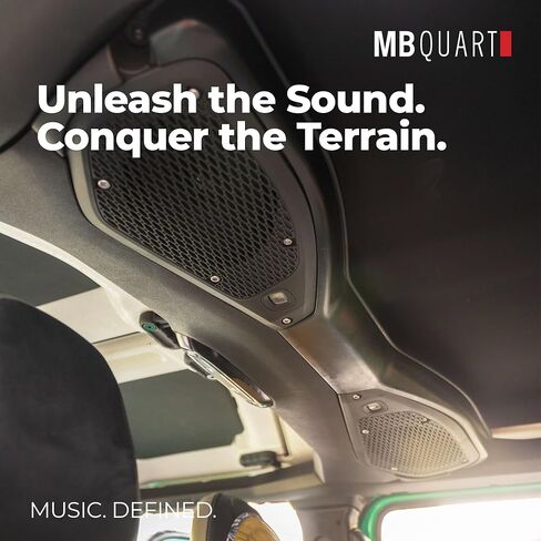 MB Quart 6x9" Tuned Rear Coaxial Speakers Upgrade for Jeep Wrangler/Gladiator, with Magnesium Dome Tweeter with Detachable Phase Lens, 220W Peak Power in Saudi Arabia