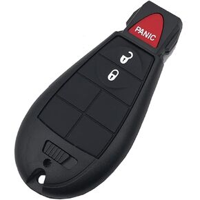3 Buttons Key Fob Case Shell Fit for 2013-2018 Dodge Ram Truck 1500 2500 3500 GQ4- 53T 56046953 Replacement Car Key Housing Outer Cover (1)