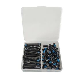 Easycargo 80pcs Case Fan Screws Long, Nylon Self Locking Screws, 30pcs Computer Case Fan Screws Long 30mm + 50pcs PC Case Fan Screws 10mm, Radiator Fan Screws for 70mm 80mm 90mm 92mm 120mm 140mm Black