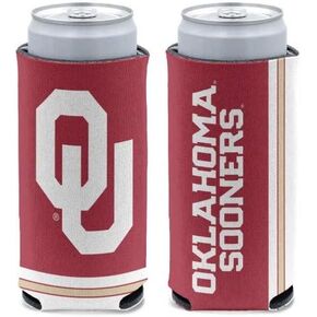 NCAA Oklahoma Sooners Slim Can Cooler, Team Colors, One Size
