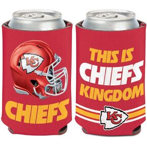 WinCraft Kansas City Chiefs Slogan 2-Sided Can Cooler 12 oz in Saudi Arabia