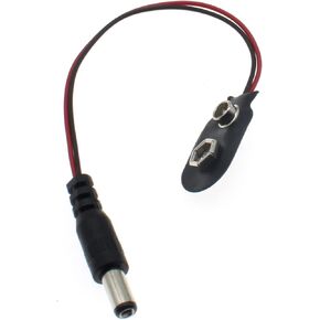 OZXNO 4 Pcs 9V Battery Snap to PH 2.0 Connector Cable I Type 9V Battery Clip Connector with 15cm Lead Wire