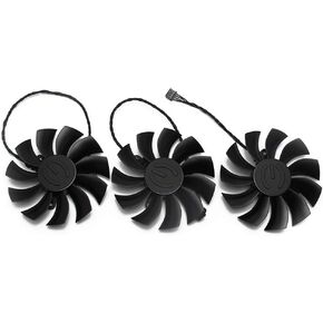PLA09215B12H 12V 0.55A 4Pin لـ EVGA GTX1080TI FTW3 GTX 1080 Ti Black Elite Fan بطاقة الرسومات مروحة تبريد (3 قطعة) in Kuwait
