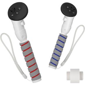 Handles Extension Grips for Quest 3 Controller Accessories, VR Handle Attachments, for Playing Quest 3 Beat Saber Gorilla Tag Long Arms Handle Extender