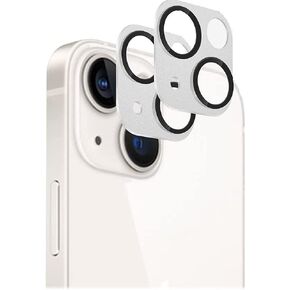 SaharaCase ZeroDamage FlexiGlass HD Camera Lens Protector [2-Pack] for Apple iPhone 13 and iPhone 13 Mini (2021) Anti-Scratch & Anti-Fingerprint Easy Installation - White