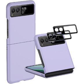 [2 Pack Back Camera Lens Tempered Glass Protectors for Motorola Razr 2023, Moto Razr 2023 Case with Liquid Silicone Matte Colorful Anti-Fingerprint | Shockproof Anti-Stain Anti-Scratch-Mint