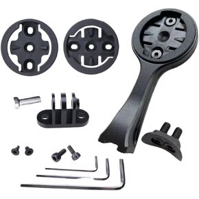 Bike Computer Mount Bracket Compatible with Garmin/Wahoo/Bry ton Adapters with Go Pro/Flashlight Mount Out-Front Handlebar Bracket Fit for T rek 3T Stem Bar