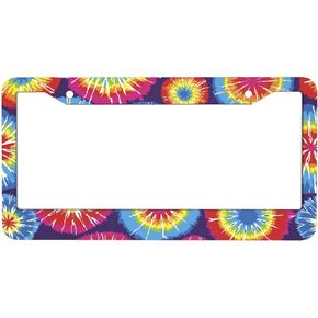American Version of License Plate Frame, Blue Melancholy Marble License Plate Frame, 12.3×6.3 Inch Suitable for Car,Camper,Trailers,Trucks and Many Vehicles etc