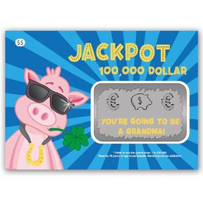 Jolicoon Pregnancy announcement lottery scratch cards - You are going to be a grandpa - Grandpa baby announcement with lottery tickets