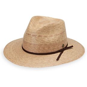 Wallaroo Hat Company Women’s Marina Fedora – UPF 50+ Sun Protection, Wide Brim Natural Fiber Sun Hat for Medium Crown Sizes