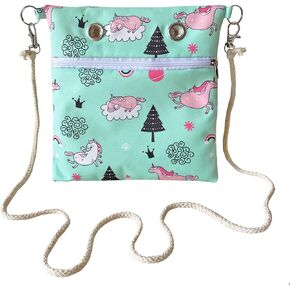 Faux Rabbit Fur Sugar Glider Bonding Carry Pouch Portable Small Animal Carrier Bag Small Animal Bonding Crossbody Strap for Hamster Rat Gerbil with Vent (Blue)
