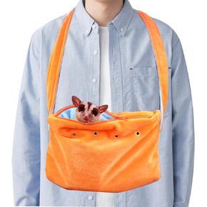 Small Animals Carriers for Hamster Mole Hamster Pouch, Small Pets Outgoing Sleeping Bag Carry Pouch with Adjustable Shoulder Strap