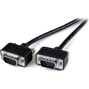 StarTech.com 6 ft. (1.8 m) VGA to VGA Cable - HD15 Male to HD15 Male - Coaxial High Resolution - Low Profile - VGA Monitor Cable (MXT101MMLP6),Black
