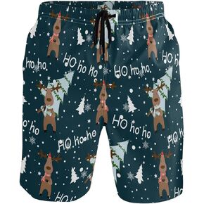 Visesunny سروال سباحة رجالي صيفي أنيق سريع الجفاف ملابس بحر رياضية شورت سباحة مناسب للحفلات والعطلات لباس سباحة in Kuwait