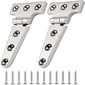 Plowatxi T Shape Boat Casting Hinge 316 Marine Stainless Steel Cabinet Hardware Door Hinge Heavy Duty Marine Hardware for Boat Yacht 4 inch x 2 inch, 2 Pack