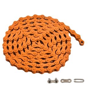 Single-Speed Bike Chain 1/2 x 1/8 Inch, 122 Links (122L, White, 1)
