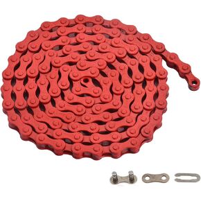 سلسلة دراجة ذات سرعة واحدة 1/2 × 1/8 بوصة، 122 وصلة (122 لتر، أبيض، 1) in Kuwait
